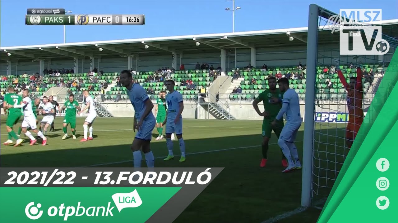 Paksi FC – Puskás Akadémia FC | 4-1 | (3-0) | OTP Bank Liga | 13. forduló | MLSZTV