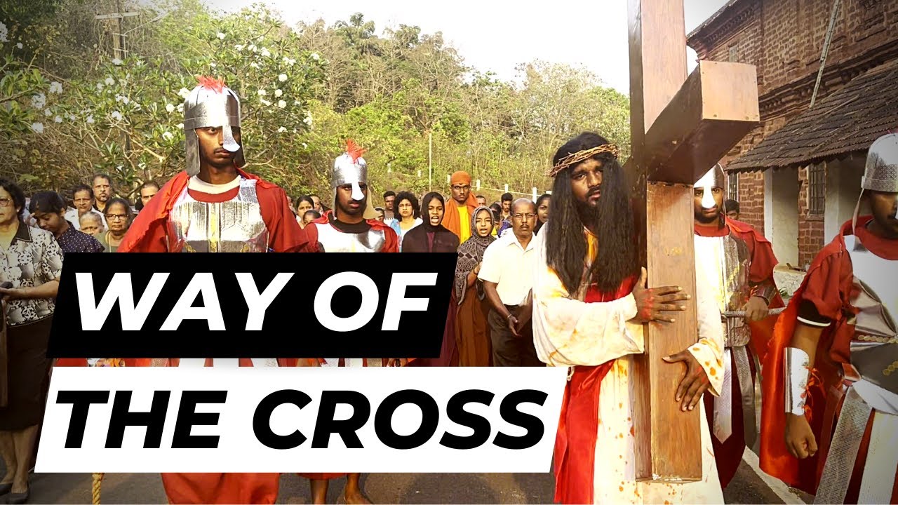 Enactment of the Way of The Cross by SFX Chicalim Parish Youth