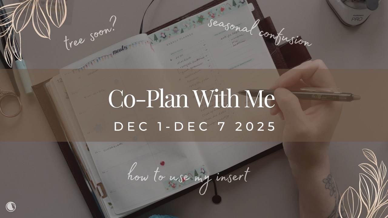 CoPlan With Me | Скоро ёлка? Сезонная путаница. Как пользоваться вкладышем | 1–7 декабря