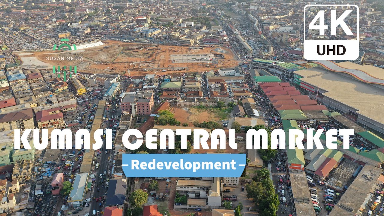 Kumasi Central Market Redevelopment Project Kejetia Ashanti Region of Ghana UHD 4K