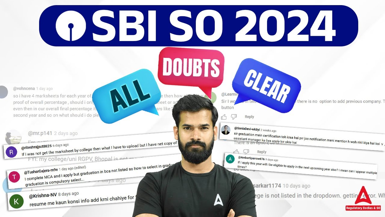 SBI SO 2024 | All Doubts Clear | By Rahul Meena