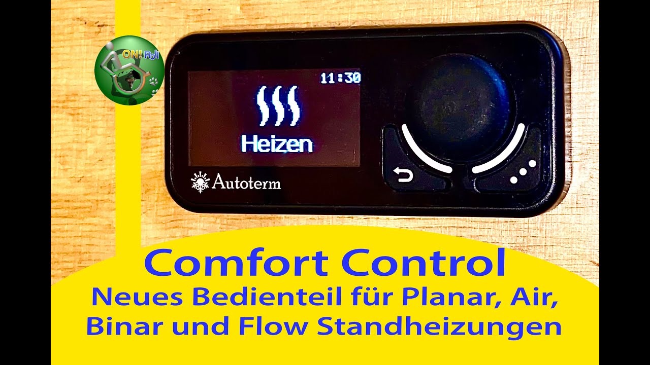 Das neue Bedienteil Comfort Control für Autoterm Planar 2D/ Air 2D, 44D, Binar und Flow Standheizung