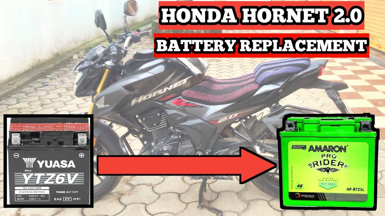 Honda Hornet 2.0 battery replacement | 2024 #hondahornet2
