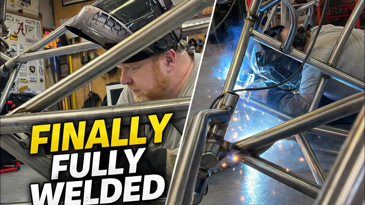 We Fully Welded Our New Race Car Chassis… Then Flipped It Over