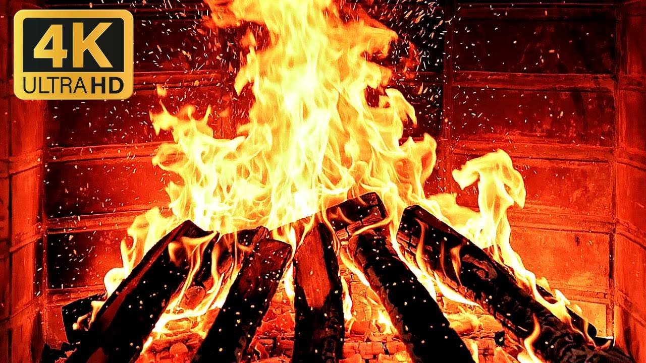 🔥 4K UHD Fireplace Ambience | Relaxing Crackling Fire Sounds for Sleep & Cozy Evenings. Fireplace 4K