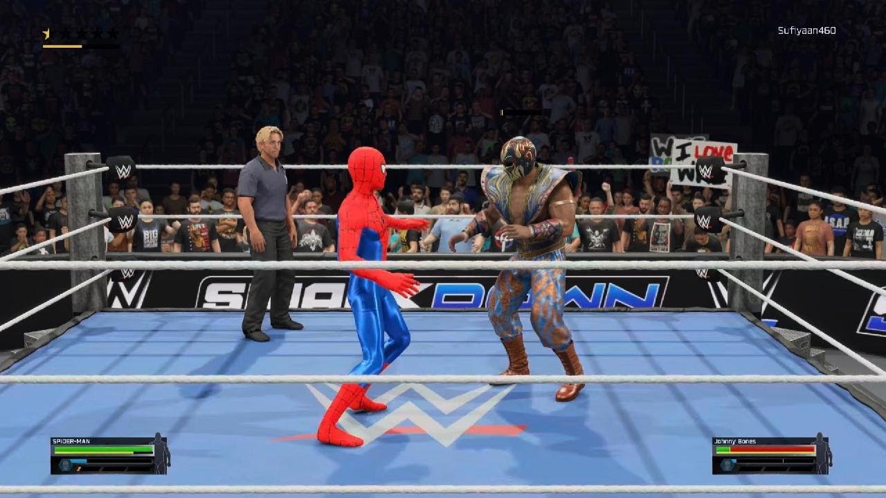 WWE 2K25 last man standing match: Spider-Man vs Johnny Bones