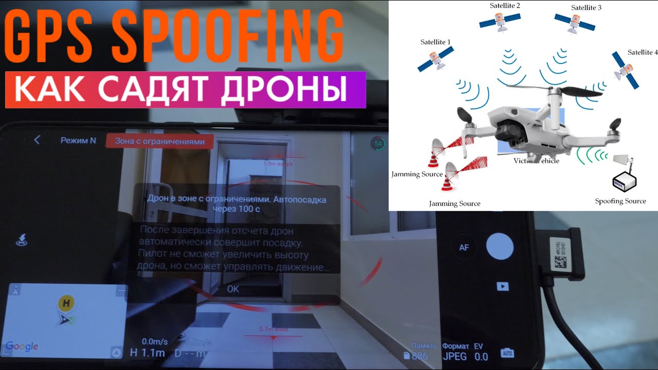 GPS спуфинг, как садят квадрокоптеры и как не потерять квадрокоптер, если вы попали в NFZ