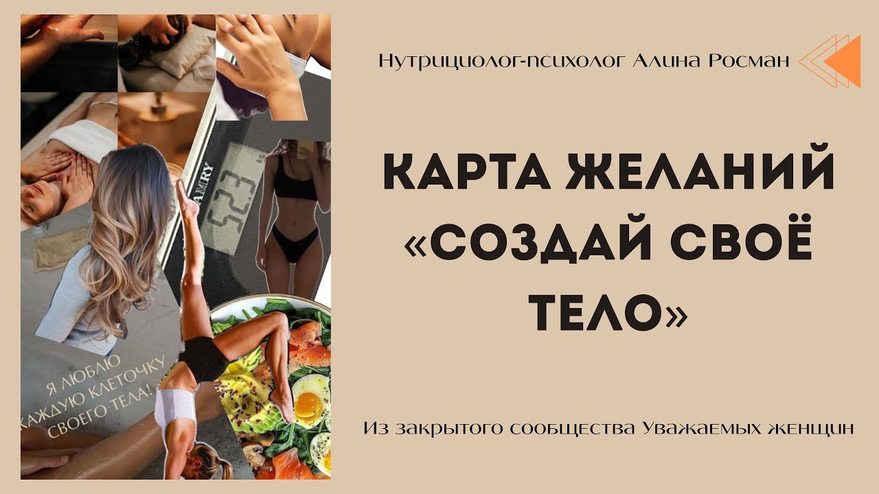 Карта желаний «Создай свое тело»