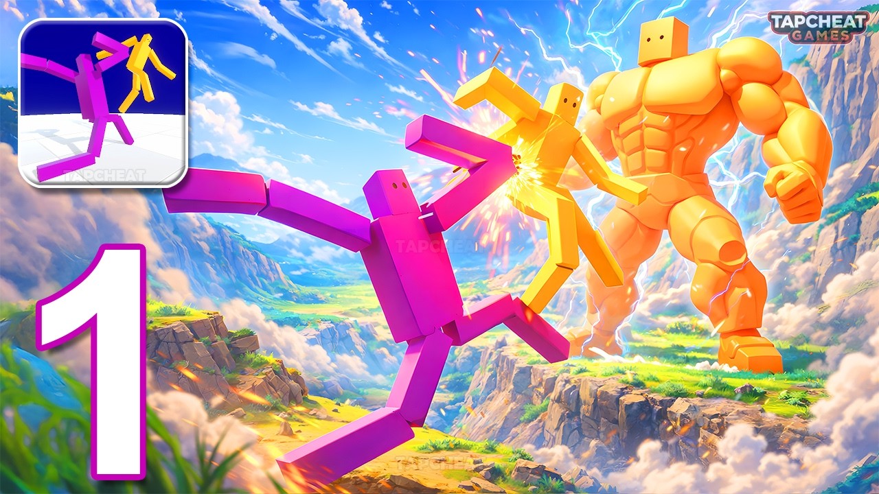 Tackle Battle: Send Them Flying - Gameplay Walkthrough Part 1 - Ragdoll Tackle Battle (Android, iOS)