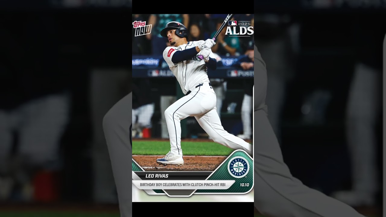 2025 Topps Now Baseball Cards Day 165 (10/11/25) *Mariners shock the World in 15 innings!*