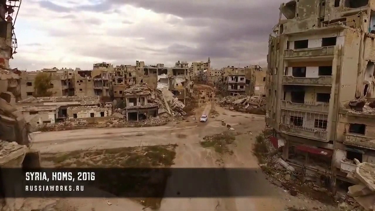 Aerial Drone Homs Syria 2016