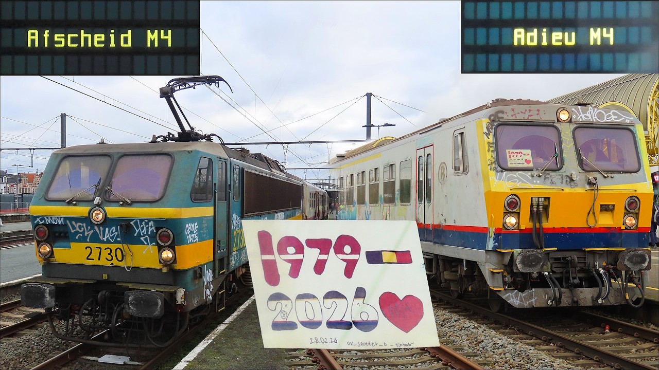 NMBS/SNCB M4 Coaches (& HLE 27 Locos) Farewell Tour / Afscheidsrit / Voyage d'adieu | 28.02.2026