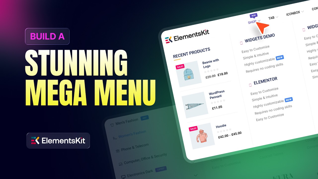 Step-by-Step Guide: Build Elementor Nav & Mega Menus with ElementsKit