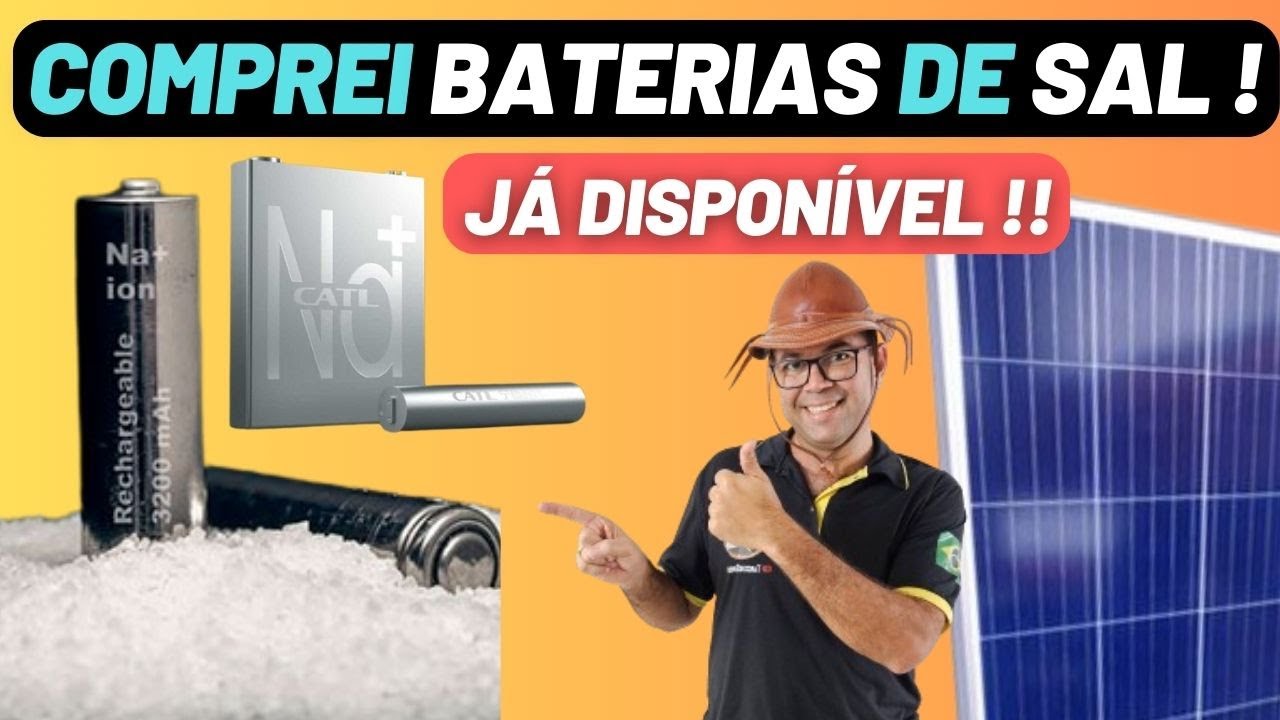 Onde comprei 🔋BATERIA DE SAL🔋  as novas Super baterias para 🌞off grid?
