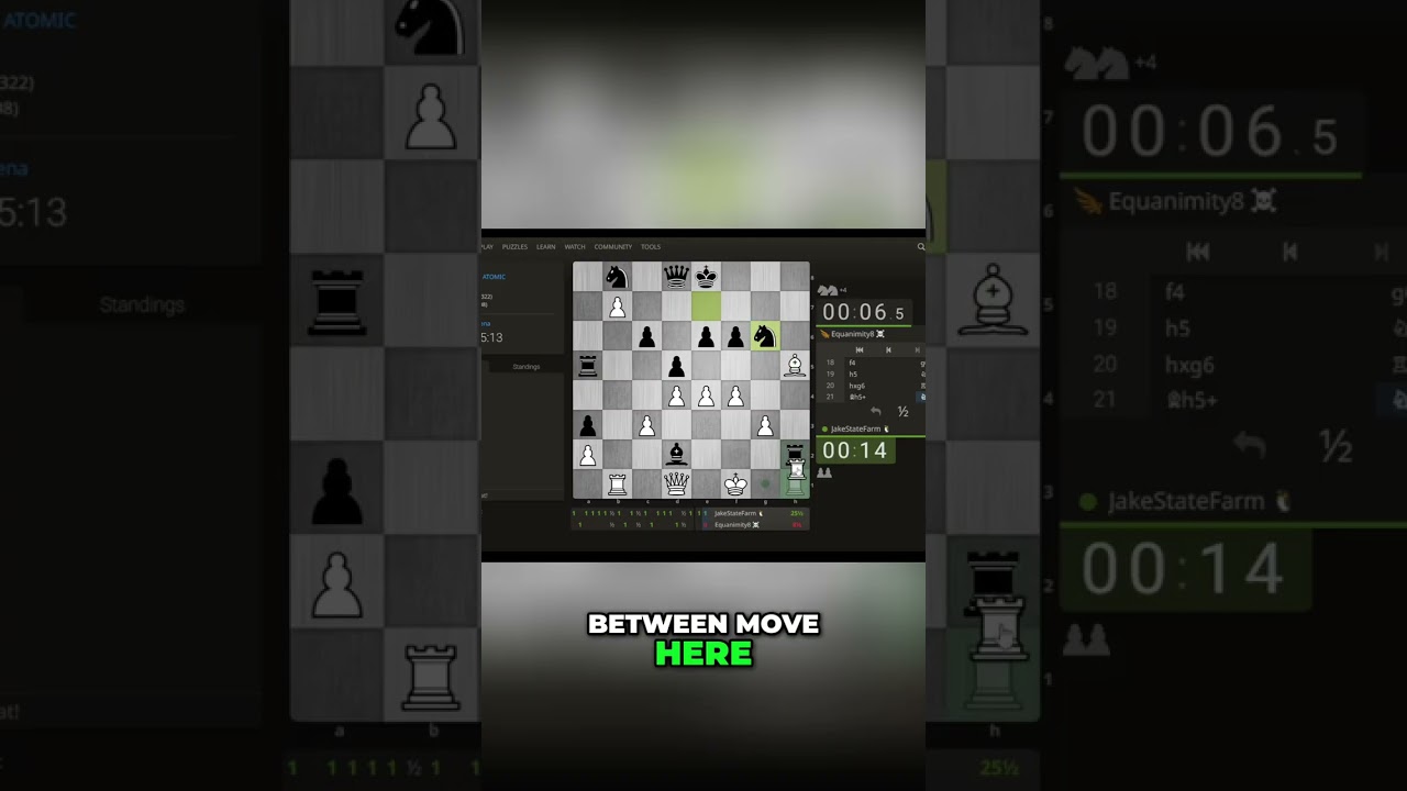 Atomic Chess: The Pawn That Shook The Board! #shorts