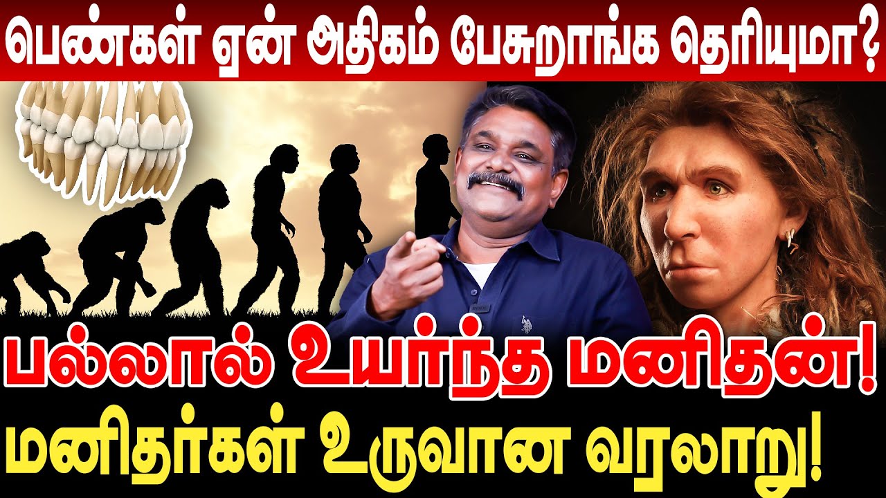 பெண்கள் ஏன் அதிகம் பேசுறாங்க தெரியுமா ? மனிதர்கள் உருவான வரலாறு! Krishnavel Ts interview