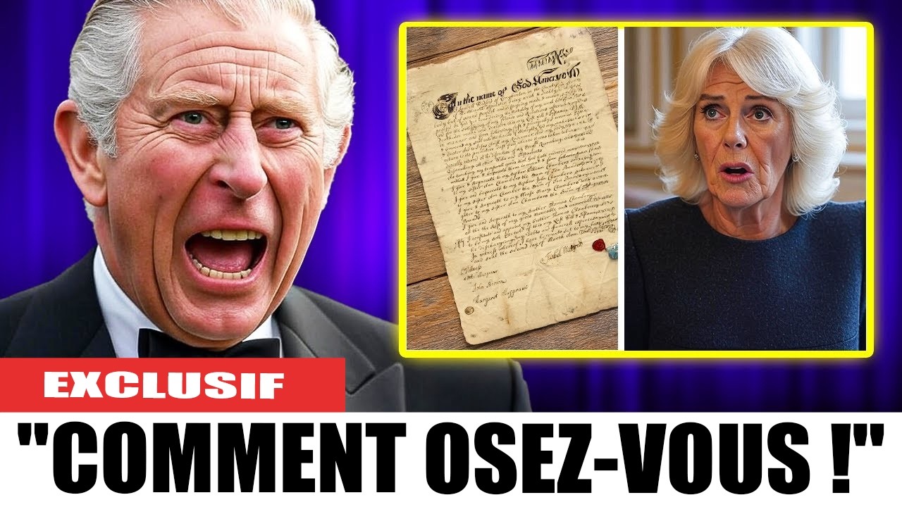 Choc : le ROI CHARLES expulse CAMILLA pour un plan contre LOUIS & CHARLOTTE dans le testament