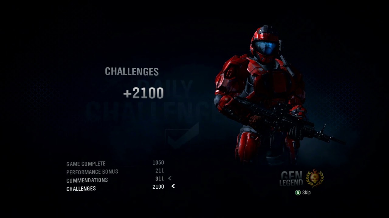 Final Moments of Halo Reach 360 - Last Rank Up