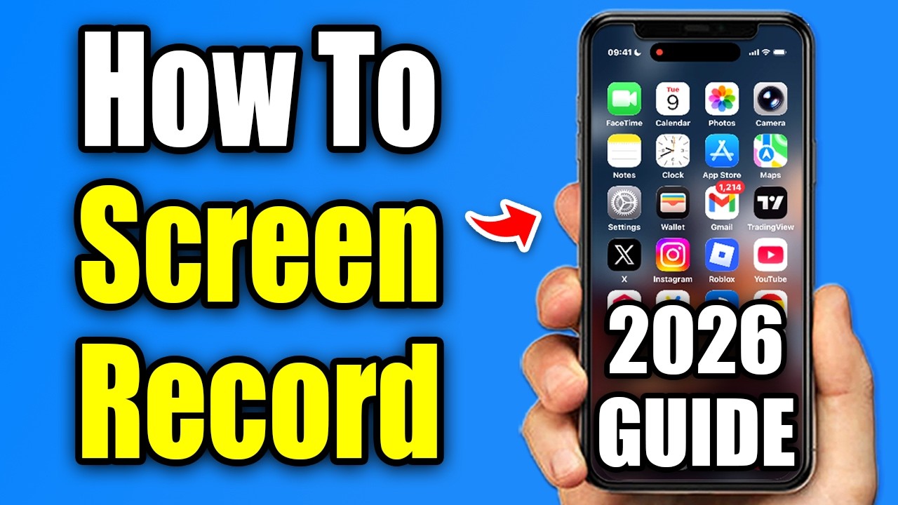 Как записать экран на iPhone (2026)