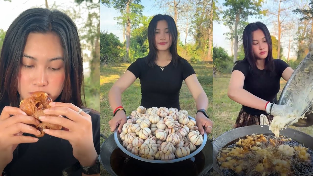 Amazing cooking deep fried garlic recipe