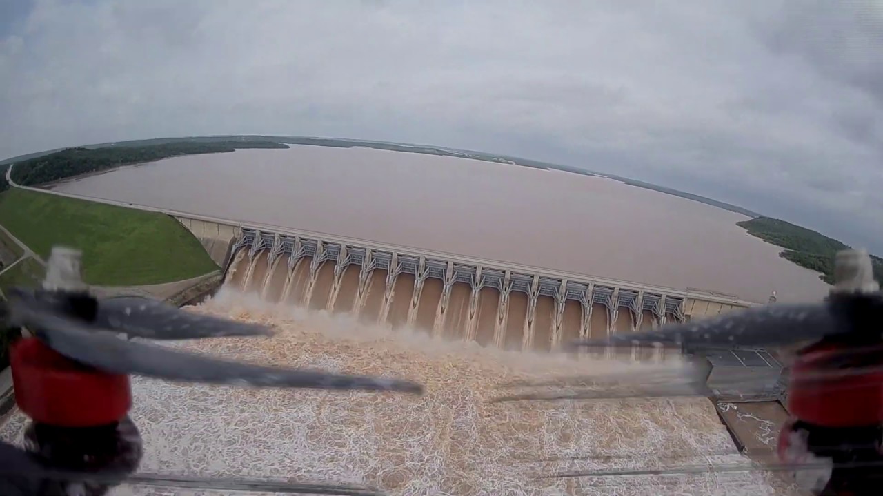 Keystone Dam Water Release at 253K CFS - 5/24/2019 - All Floodgates Open
