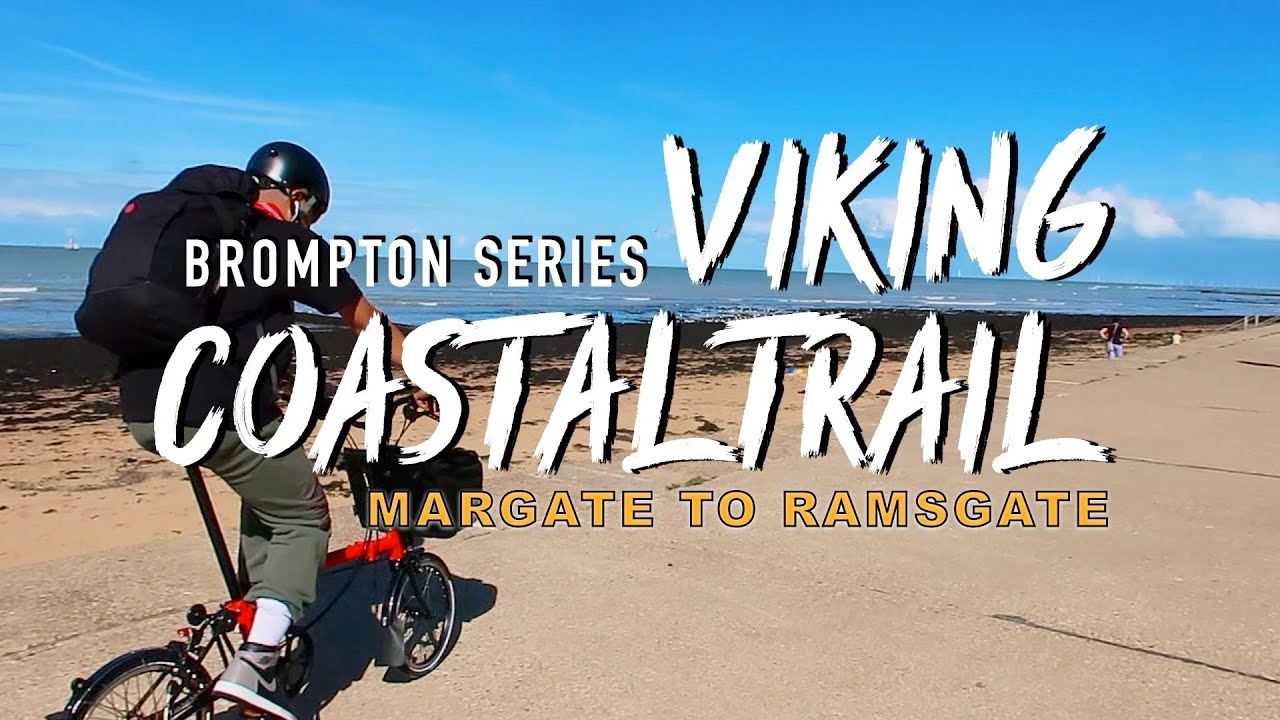 Brompton Cycling Margate to Ramsgate | Viking Coastal Trail | Erika Red