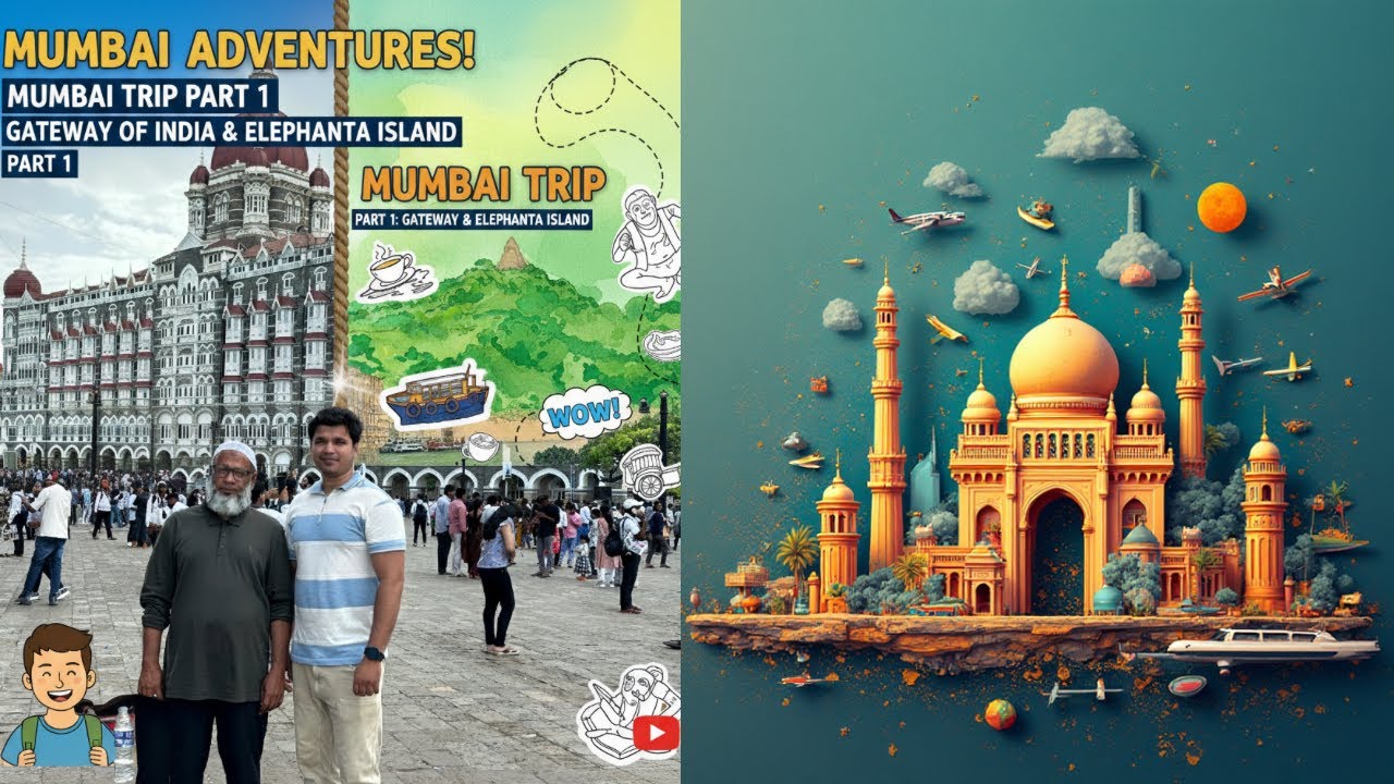 Mumbai Adventure Begins! Gateway of India to Elephanta Island – Part 1 🇮🇳