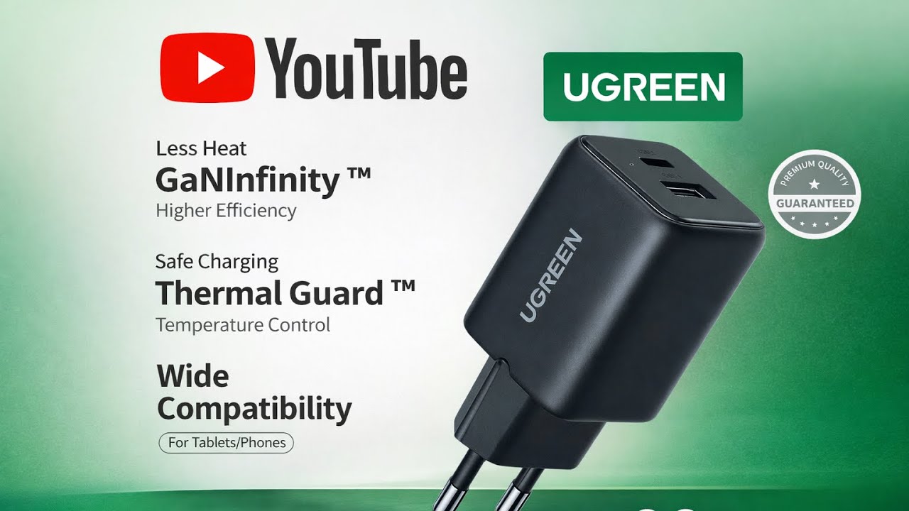 UGREEN 20W GaN Charger – Kecil Tapi Ngebut! Tes Asli & Suhu Aman?