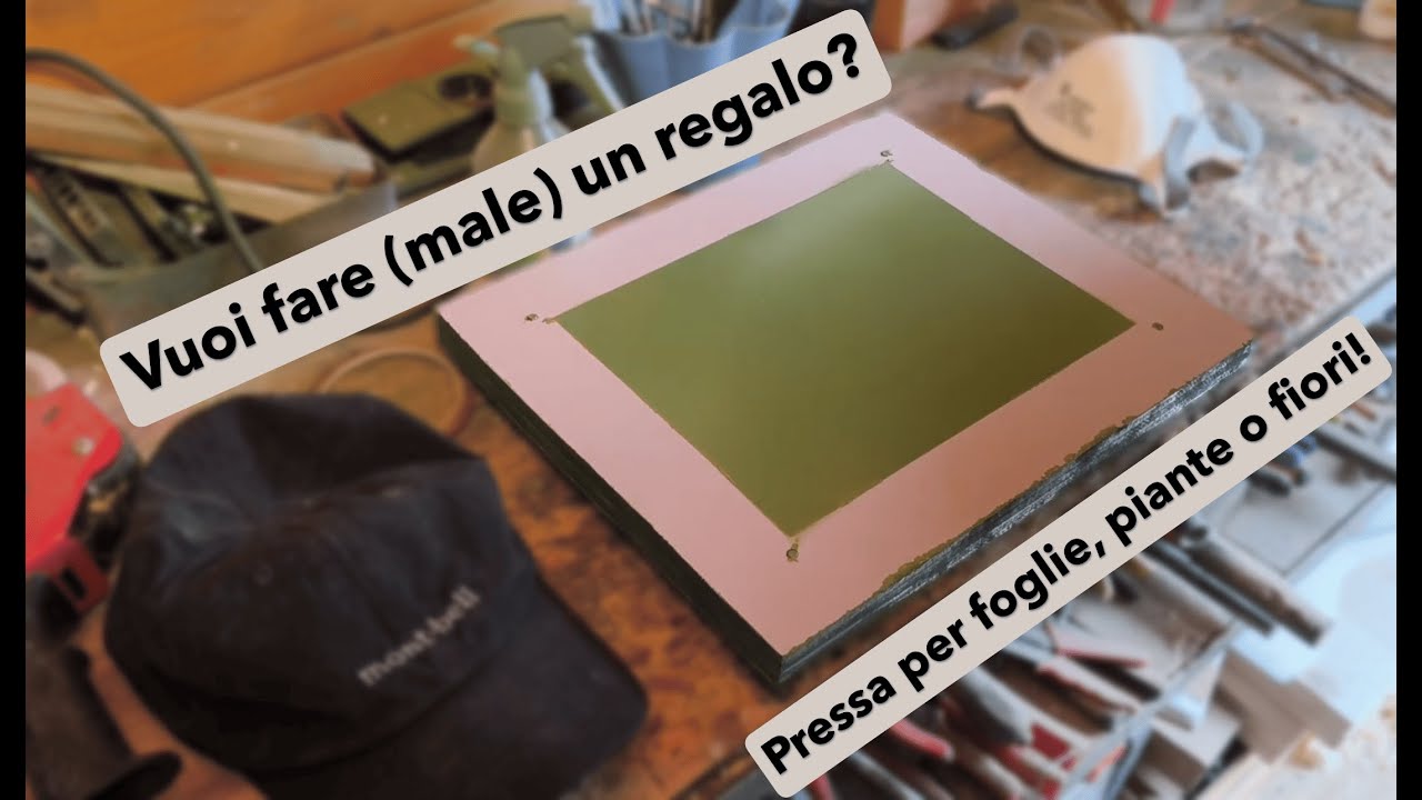 Ho costruito una PRESSA in legno per FIORI e FOGLIE (Idea Regalo)!