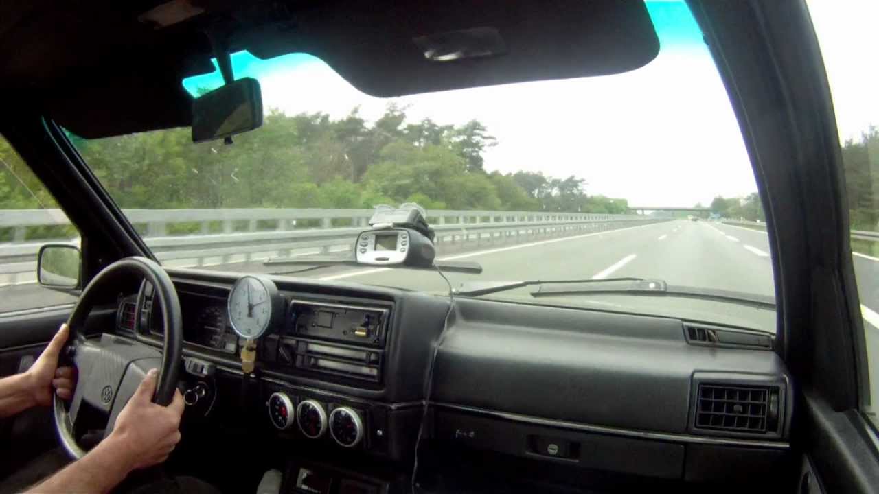 VW Golf MK2 800HP 16V Turbo Paul Panzer Dyno  & onboard highway test