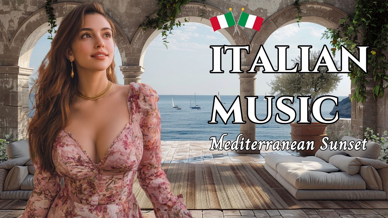 🇮🇹 Chill Italian Vibes & Mediterranean Music🎶 2+ Hours Scenic Amalfi Coast & Lake Como Relaxation 4K