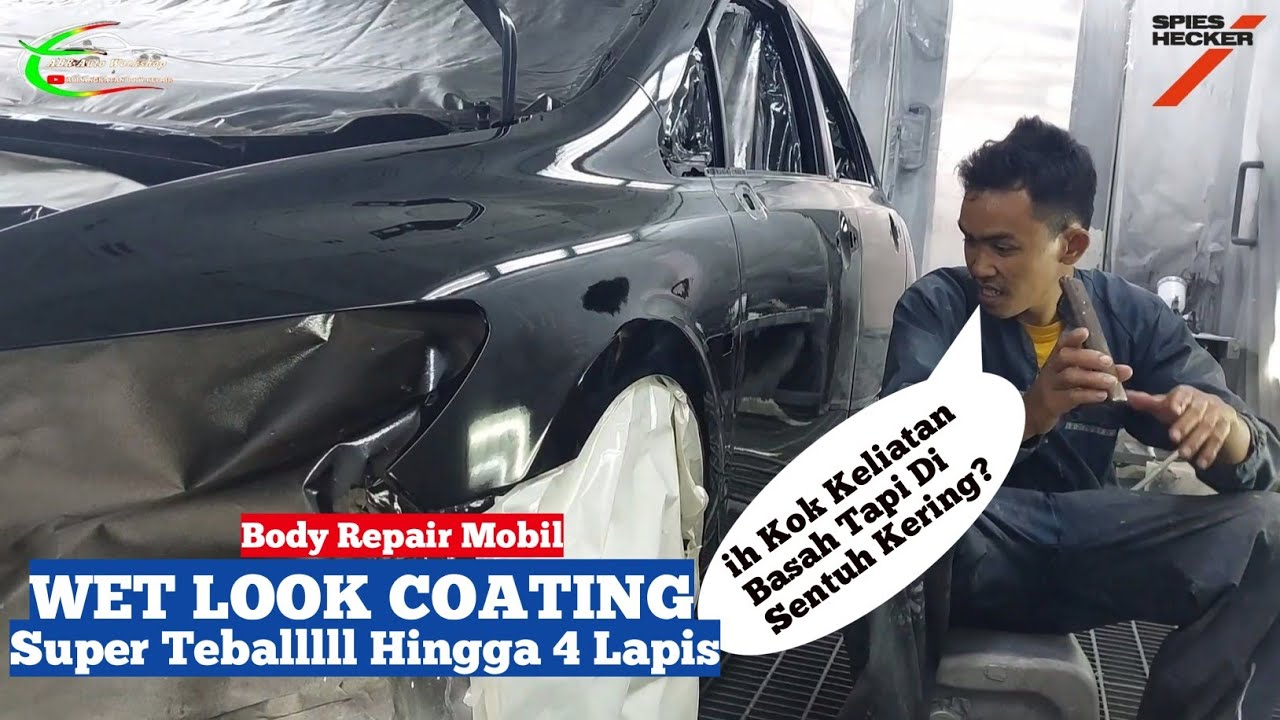 🔴Wet Look Coating mobil honda civic 2010