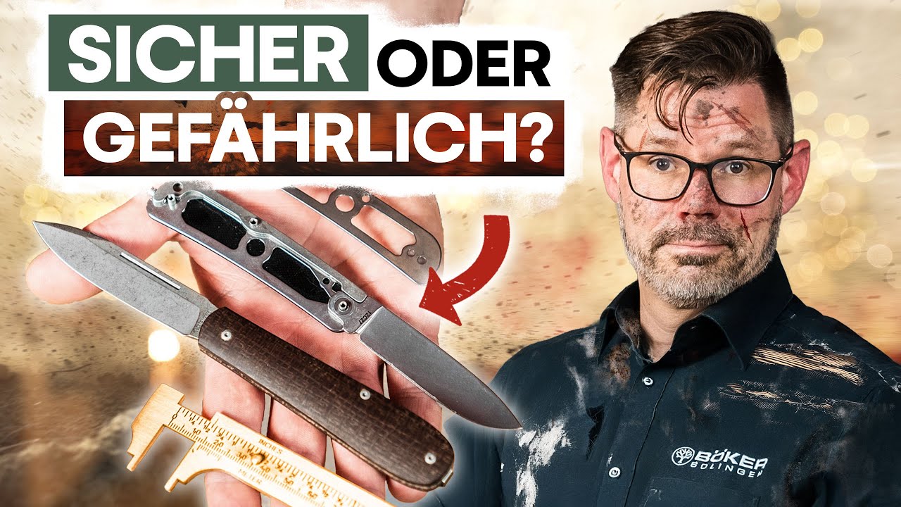 Wie SICHER sind SLIPJOINT TASCHENMESSER❓ Gefährlicher MECHANISMUS oder PERFEKTES EDC?✨| Böker