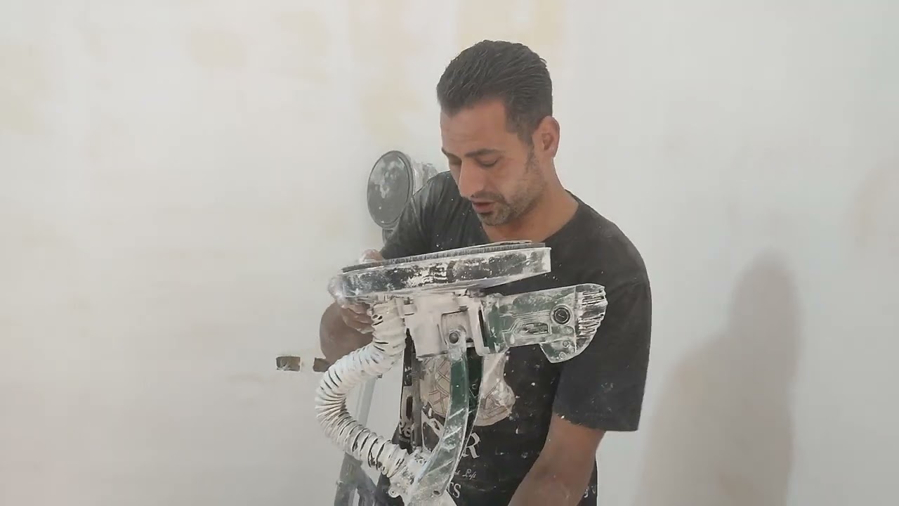 الفرق بين مكنه صنفره الحوائط اللي بشفاط واللي من غير شفاط