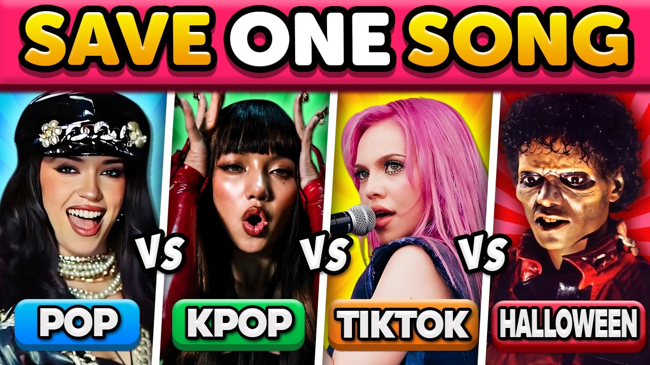 POP VS KPOP VS TIKTOK VS HALLOWEEN 🎵 SAVE ONE SONG 🤩 | Music Quiz 2026
