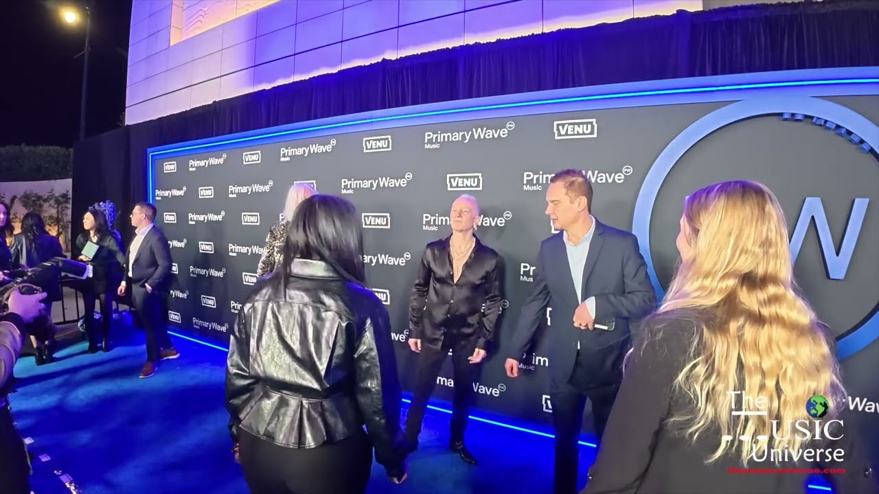 Def Leppard's Joe Elliott & Phil Collen walk the Primary Wave 2026 Pre-Grammys Red Carpet