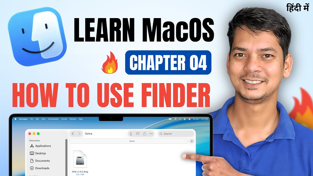 How to Use Finder on MacBook | Learn MacOS in Hindi 2025 | Chapter 04
