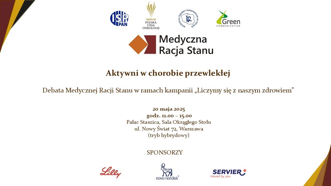 Debata Medycznej Racji Stanu „Aktywni w chorobie przewlekłej”