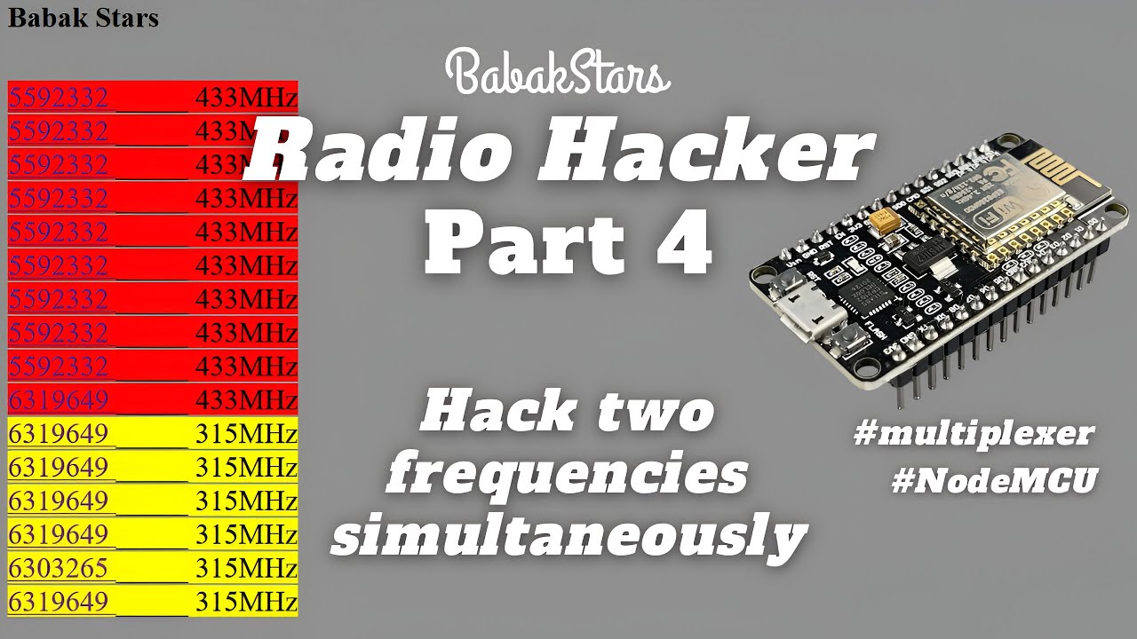 RF Hacker Project - Part 4 | Scan SIMULTANEOUSLY With A Multiplexer
