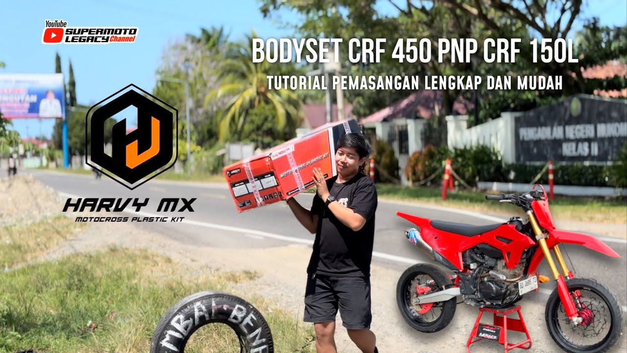 TUTORIAL PEMASANGAN BODY SET CRF 450 PNP CRF 150 L RAPI DAN PRESISI