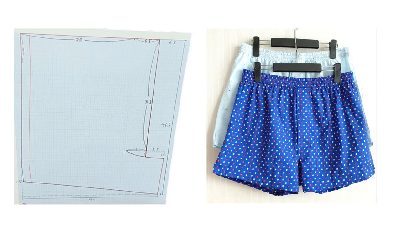 🔆남자트렁크 속옷만들기ㅣ자세한설명 &패턴