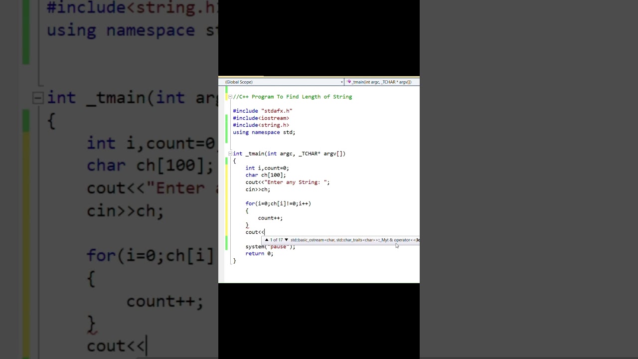 C++ Program to Find Length of String without using strlen() #cppcode#cppprogram#education#cpphub
