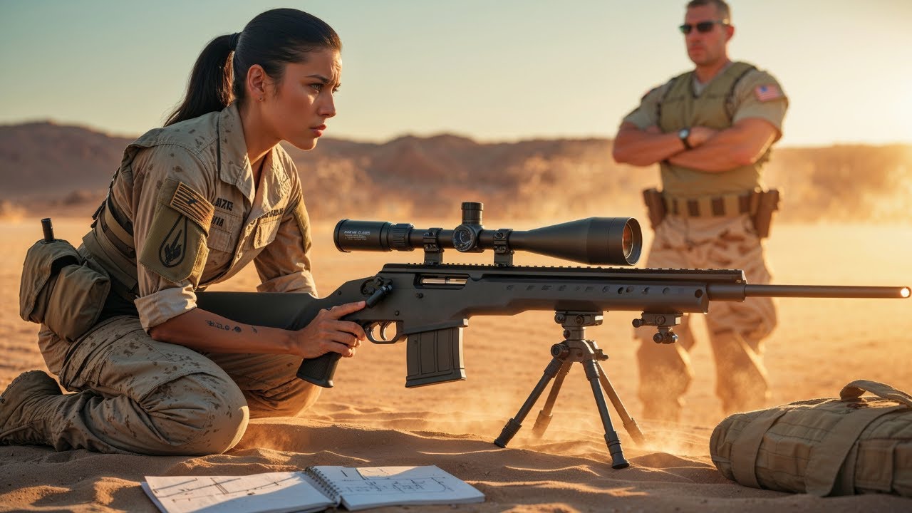 She Was Only Cleaning Scopes — Then a Marine Sniper Dared Her to Hit 3,800 Meters