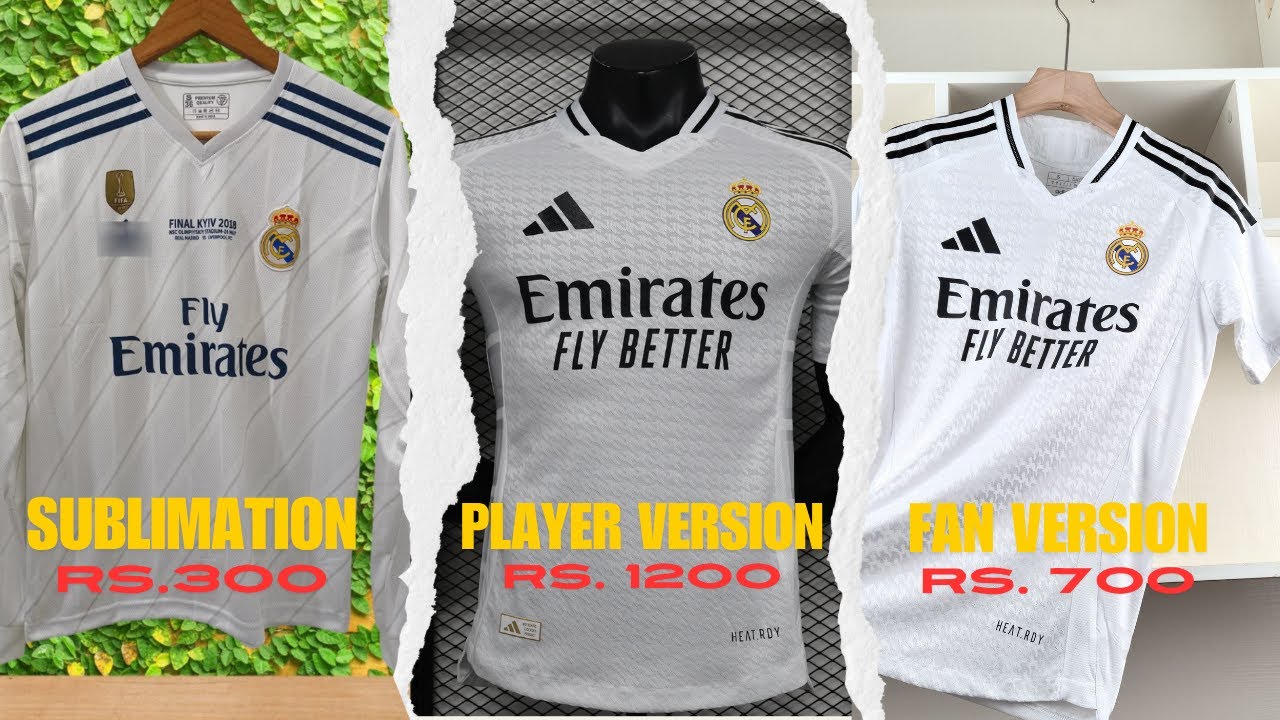 Diffrence between Player version, Fan version and Sublimation Football Jerseys | Explained in HINDI