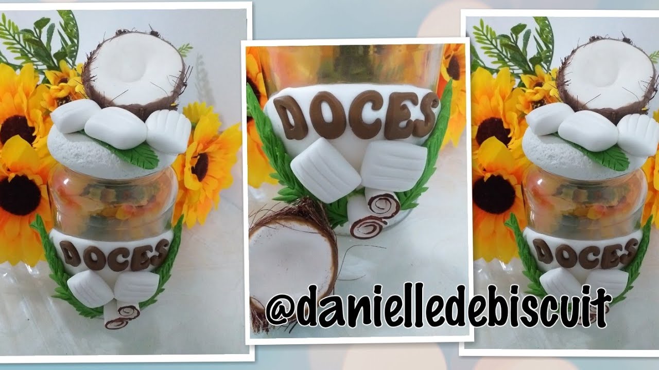 POTE DE BALA DE COCO- RECICLA TURBANTUDA