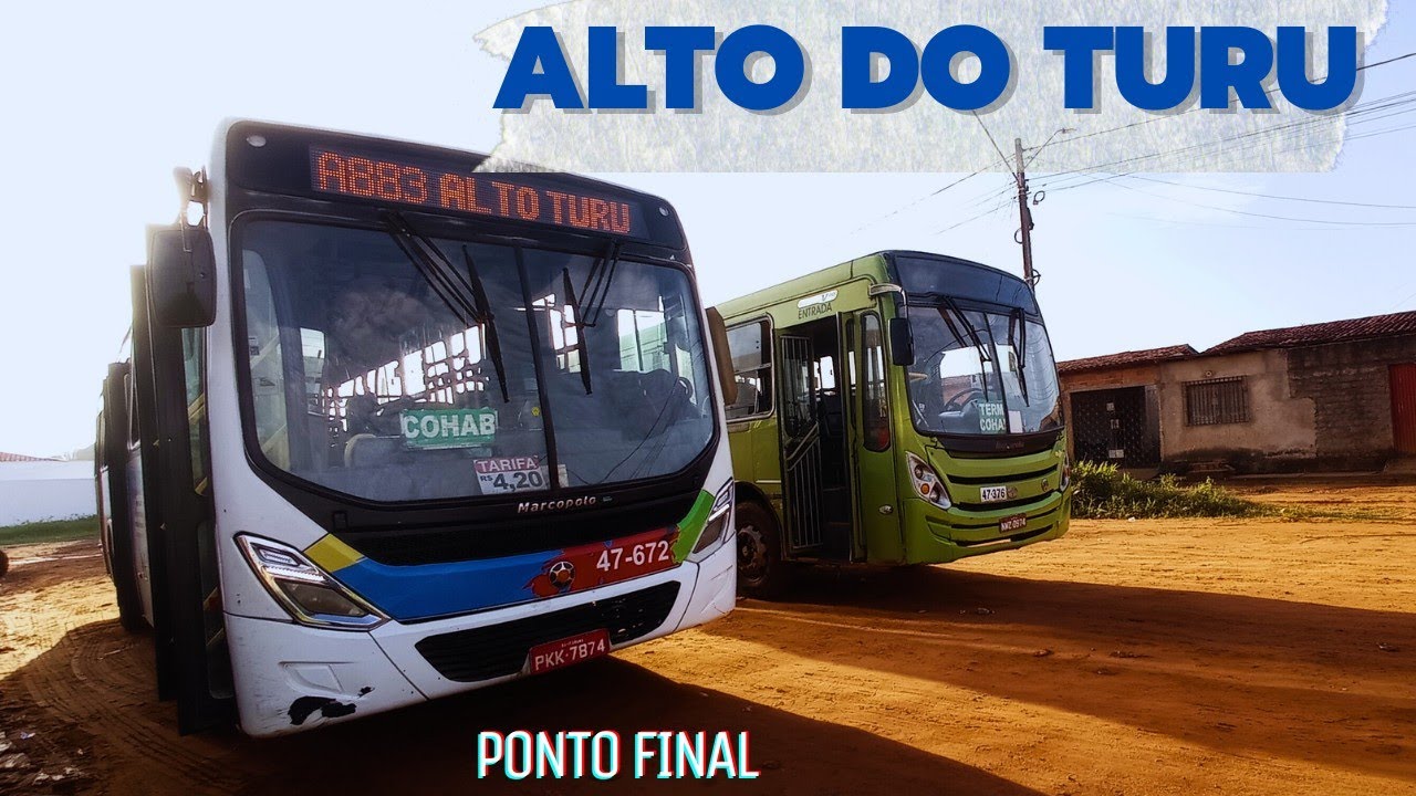 Movimentação De Ônibus, Ponto final Do Bairro Alto Do Turu, São José De Ribamar/Ma