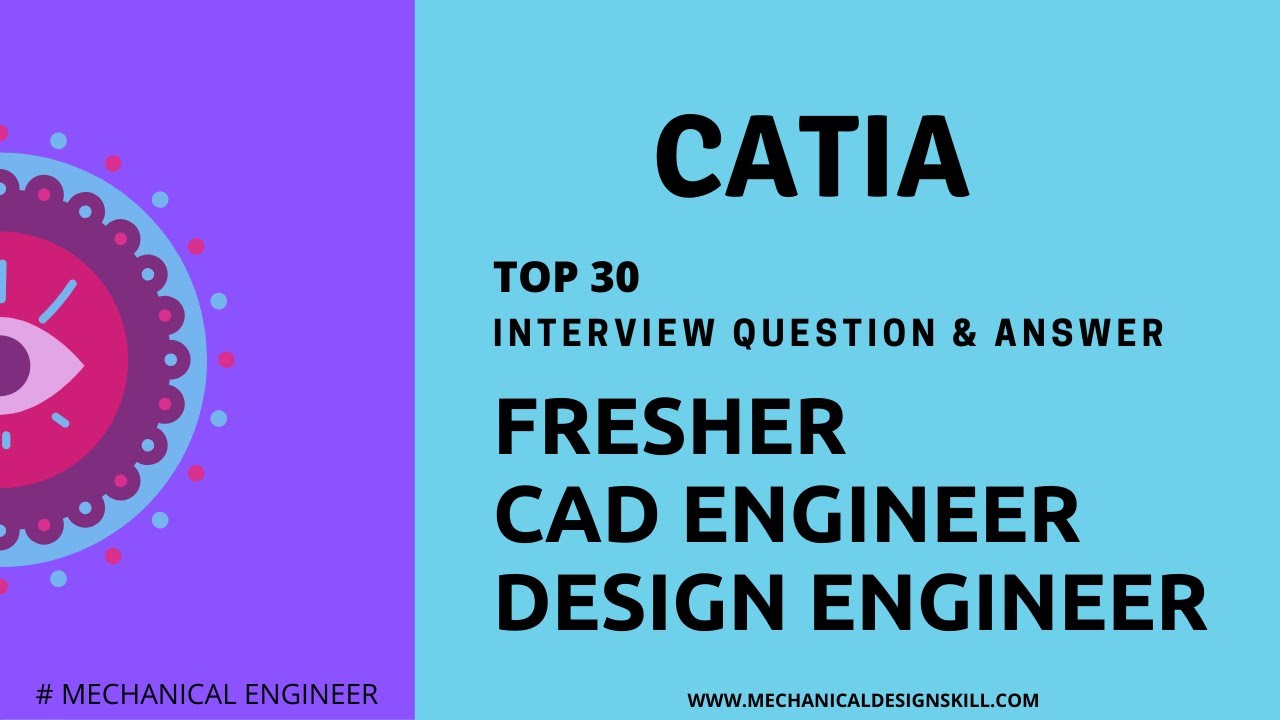 CATIA v5 Interview Question I Mechanical Design engineer I Fresher CAD Engineer-2020