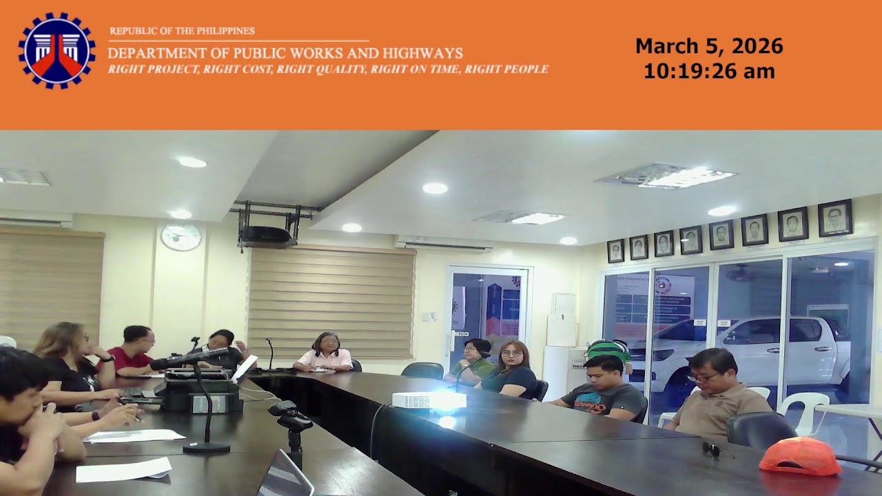 Procurement Livestream for DPWH La Union 1st DEO Opening of Bids on March 05, 2026