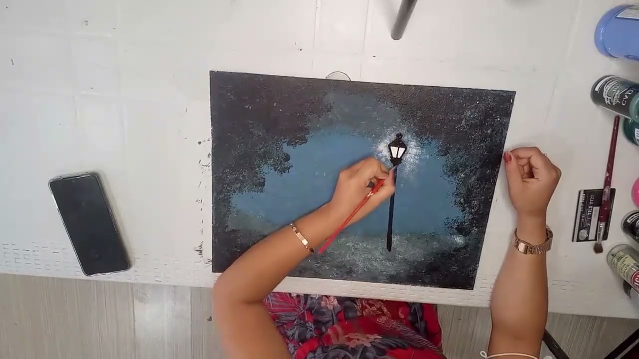 Painting with Acrylic Paint #painting #diy #acrylic 