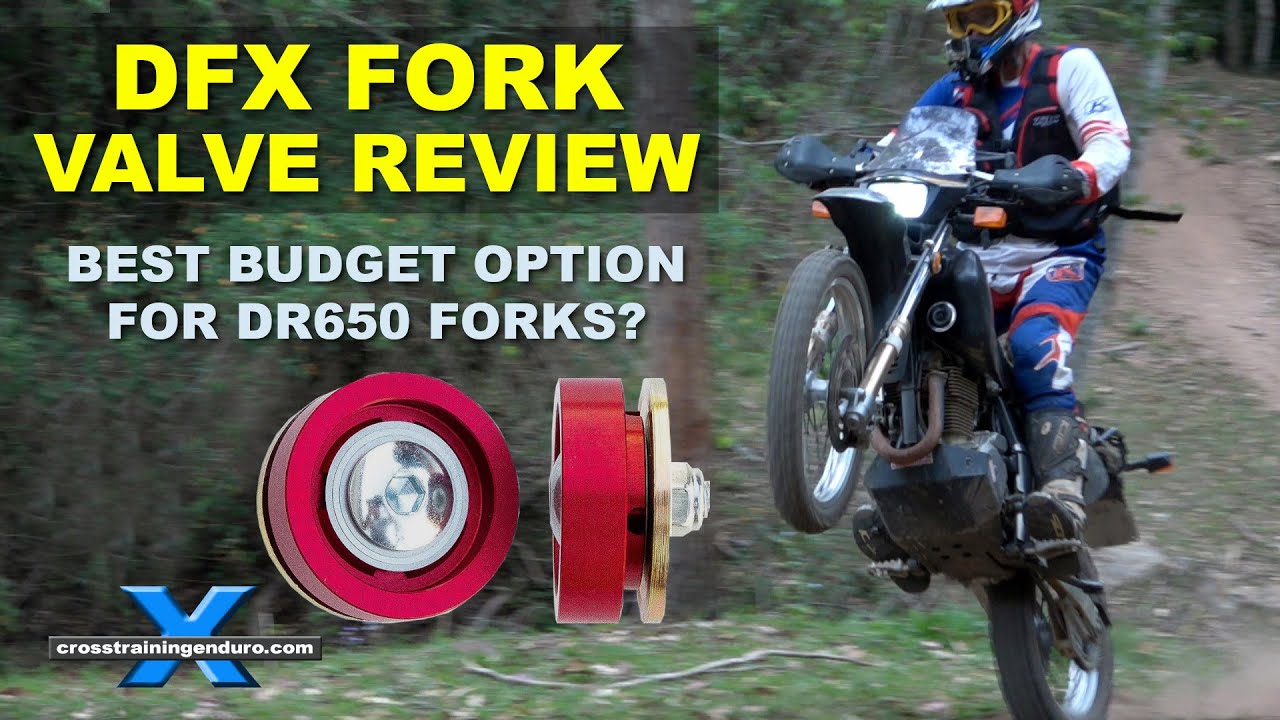 DFX Drop-In Fork valves review DR650 (& KLR650 NX650 CRF230 KLX230)︱Cross Training Adventure